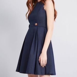 MODCLOTH Navy Something Sixties Dress
